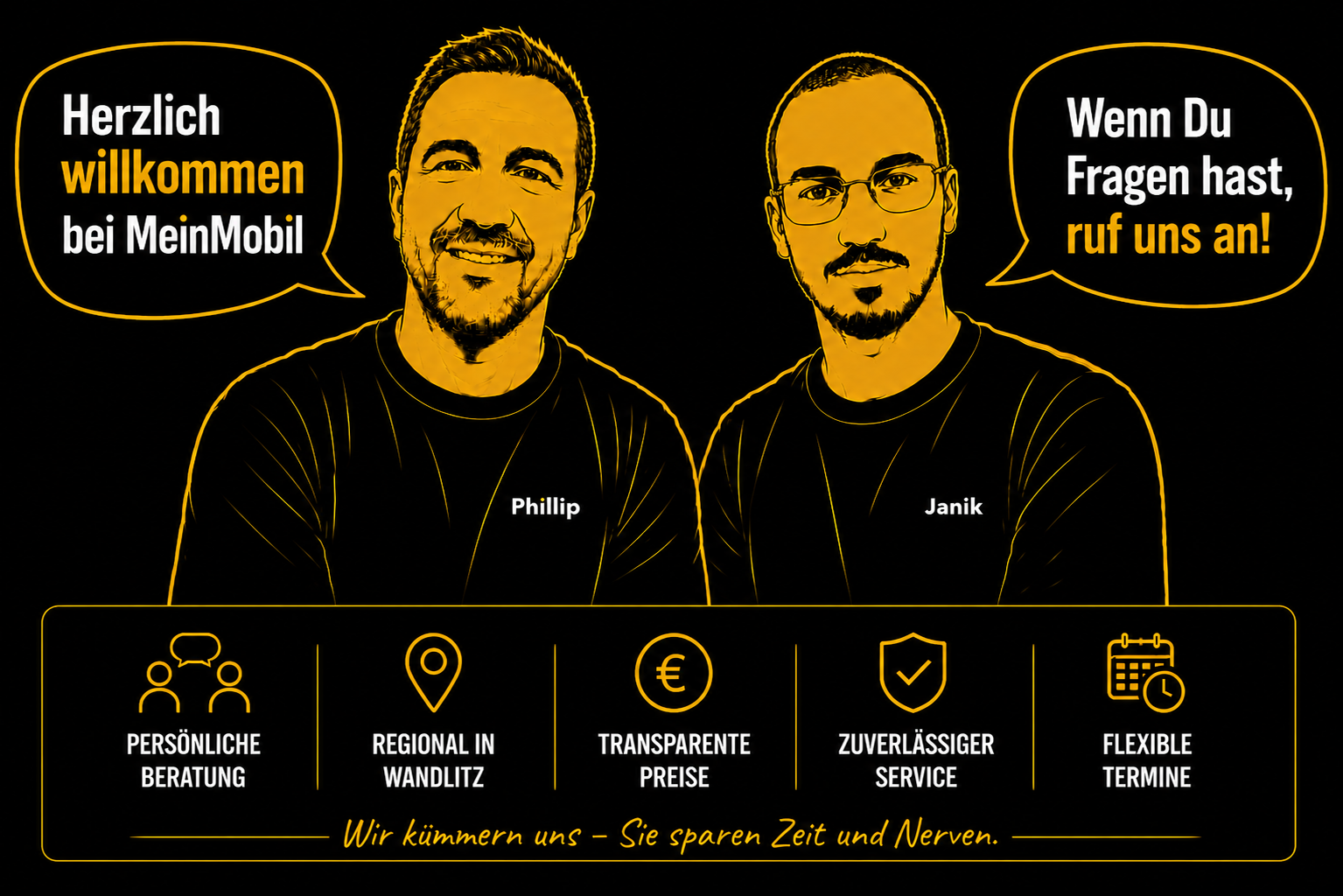 Phillip und Janik von MeinMobil – Mobilität und Fahrzeugservice in Wandlitz